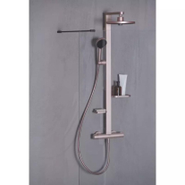  Coloană de duș Ideal Standard Ceratherm Alu+, cu baterie termostatată, rose satinat